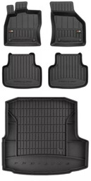 Zestaw Pro-Line dywaniki i mata do Skoda Octavia III 2012-2016 - Liftback przed liftingiem bez regulowanej wysokości podłogi bagażnika