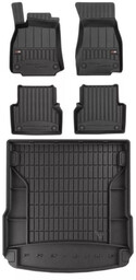 Zestaw Pro-Line dywaniki i mata do Audi A6 C8 od 2018 - Kombi bez opcjonalnej półki bagażnika, nie pasuje do modeli z szynami w bagażniku, Quattro