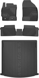 Zestaw dywaniki i mata do Toyota Auris II 2012-2018 - Kombi bez regulowanej wysokości podłogi bagażnika, bez wnęk bocznych