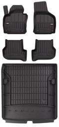 Zestaw Pro-Line dywaniki i mata do Skoda Octavia II 2004-2013 - Kombi bez regulowanej wysokości podłogi bagażnika