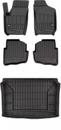Zestaw Pro-Line dywaniki i mata do Skoda Fabia I 1999-2008 - Hatchback bez regulowanej wysokości podłogi bagażnika