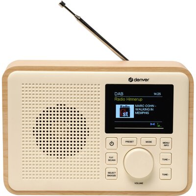 Radio DAB+/FM Denver Greenline DAB-60 light wood