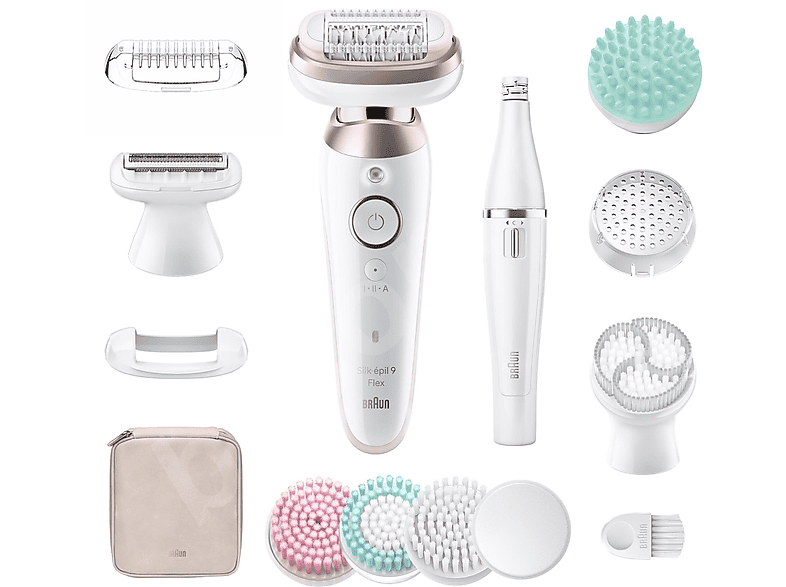 Depilator BRAUN Silk Epil 9 Flex 9-580 3D Biało-złoty