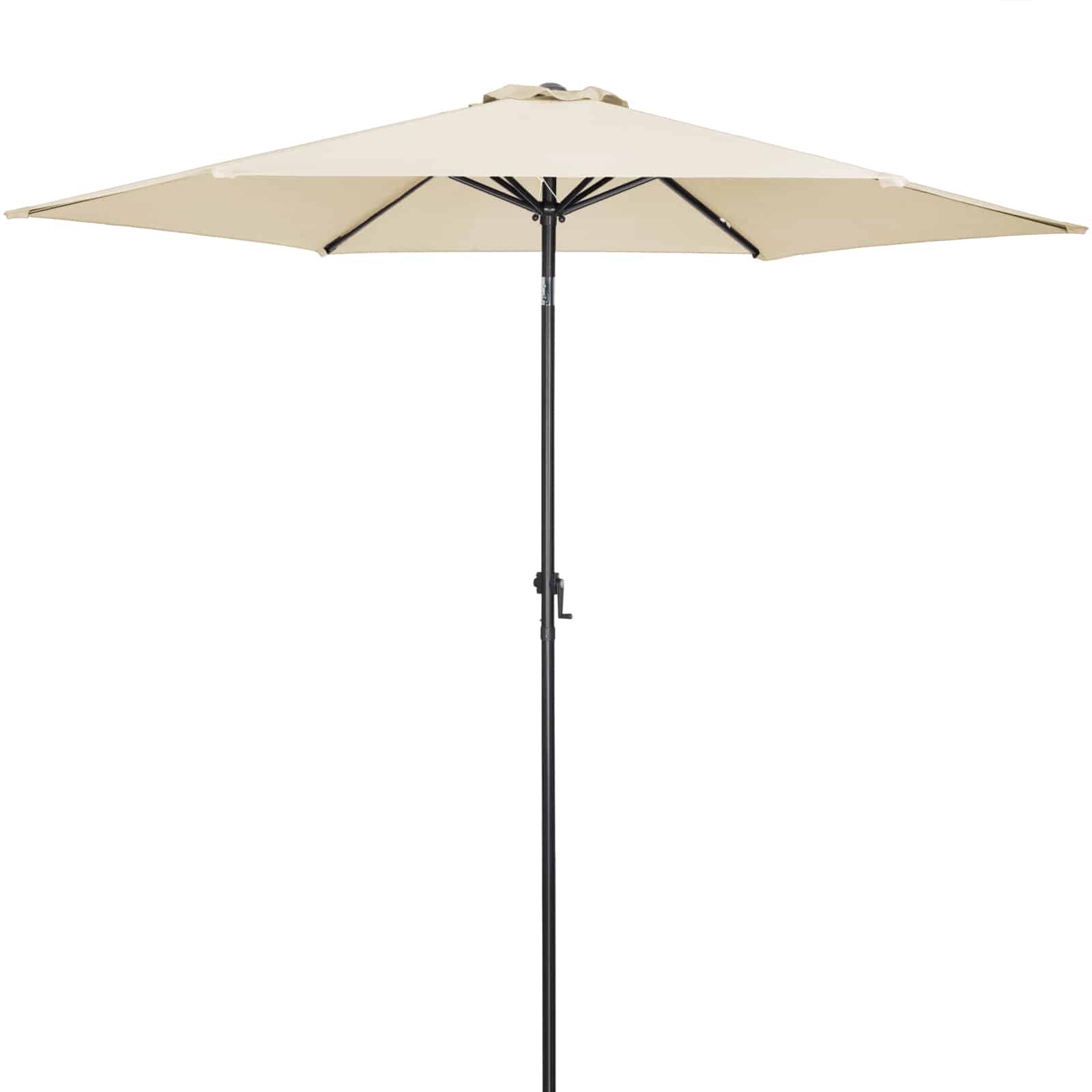 Parasol Beżowy aluminium Ø300cm Ochrona UV 80+