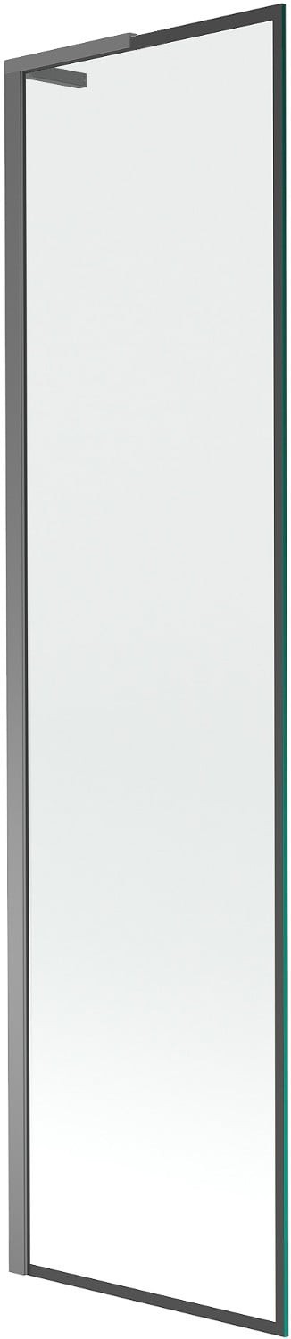 Mexen Next L parawan nawannowy 1-skrzydłowy 50 x 150 cm, czarny wzór, gun metal - 895-050-000-03-70-95