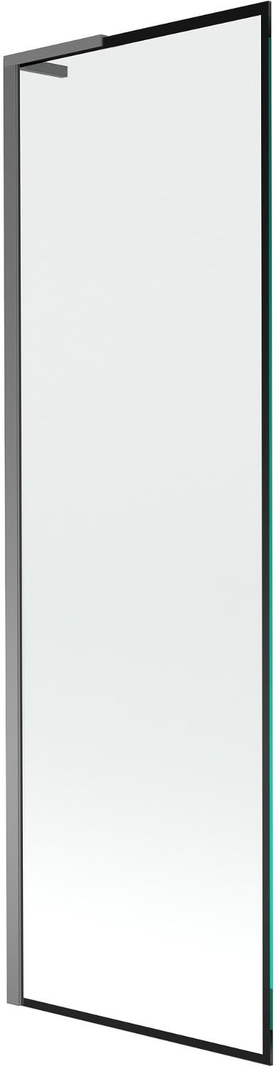Mexen Next L parawan nawannowy 1-skrzydłowy 60 x 150 cm, czarny wzór, gun metal - 895-060-000-03-70-95