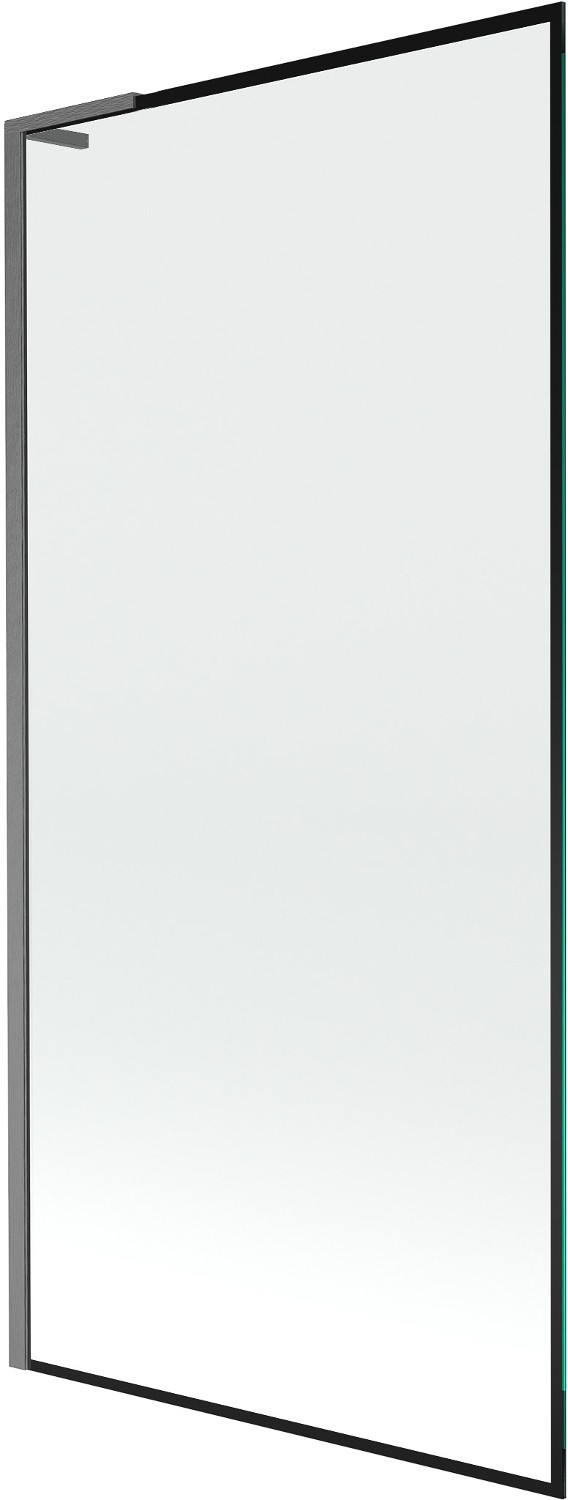 Mexen Next L parawan nawannowy 1-skrzydłowy 90 x 150 cm, czarny wzór, gun gray szczotkowany - 895-090-000-03-70-66