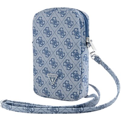 Guess torebka Zip 4G Triangle Niebieski