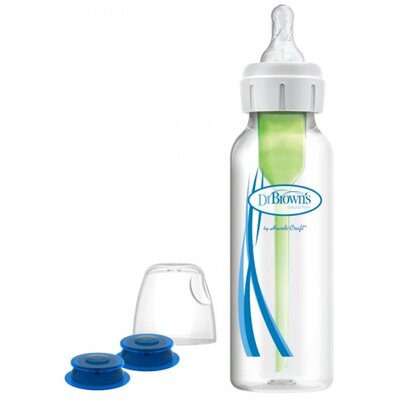 DR. BROWN'S Butelka Standard 250ml z systemem do karmienia niemowląt z rozszczepem wargi lub podniebienia