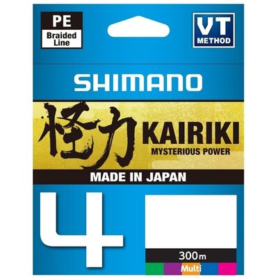 Plecionka SHIMANO Kairiki 4 0.19 mm / 300 m Wielokolorowy