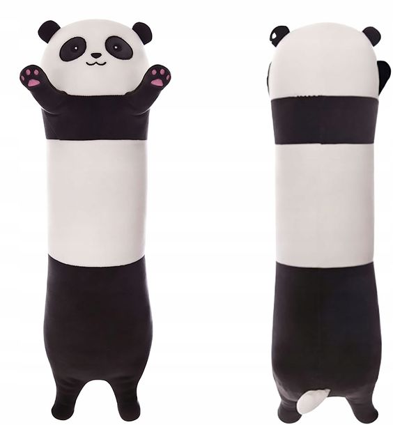 Długi Miś Panda Miękka Poduszka Zabawka Dla Dzieci Maskotka Pluszak 110 Cm