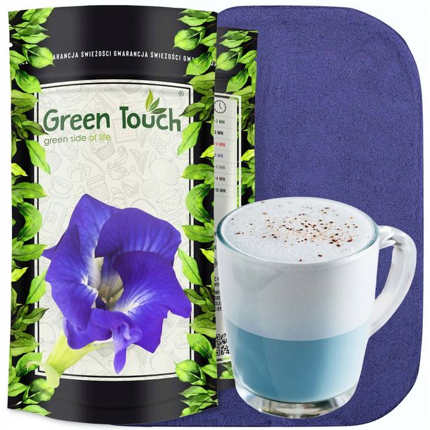 Herbata niebieska Klitoria blue butterfly tea mielona BLUE LATTE MATCHA 50g