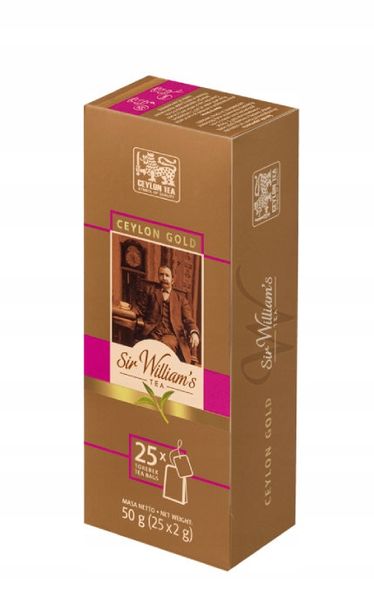 SIR WILLIAM'S Herbata ekspresowa CEYLON GOLD czarna 25 torebek