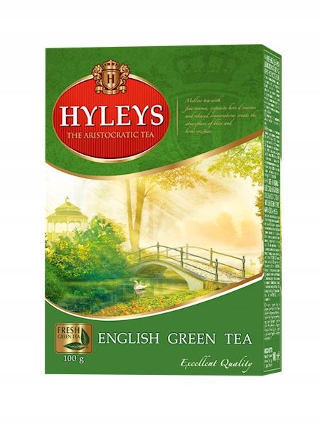 ﻿HYLEYS ENGLISH GREEN TEA herbata zielona liściasta 100g