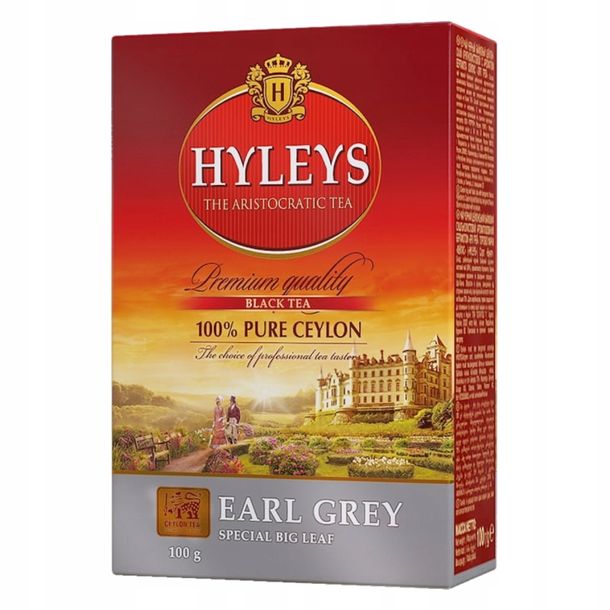 ﻿HYLEYS Herbata czarna Earl Grey 100 g liść