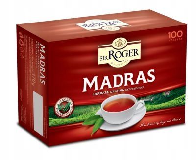 Sir Roger Madras Herbata Czarna Ekspresowa 80tb