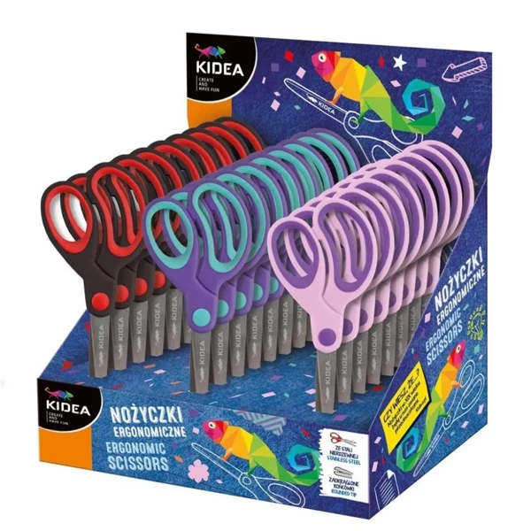Nożyczki ergonomiczne A (24szt) KIDEA - DERFORM