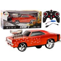 Auto R/C 1:18 Drift 360 światło dźwięk czerwony Leantoys