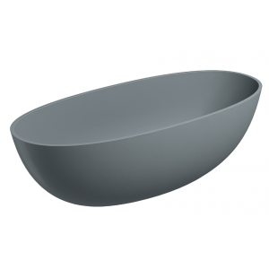 OMNIRES SHELL175WWAG SHELL M+ wanna wolnostojąca, 175x78 cm, z syfonem ash grey