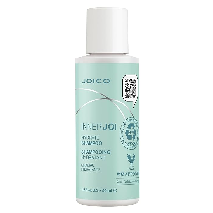 Joico InnerJoi Hydration Shampoo, wegański nawilżający szampon, 50ml