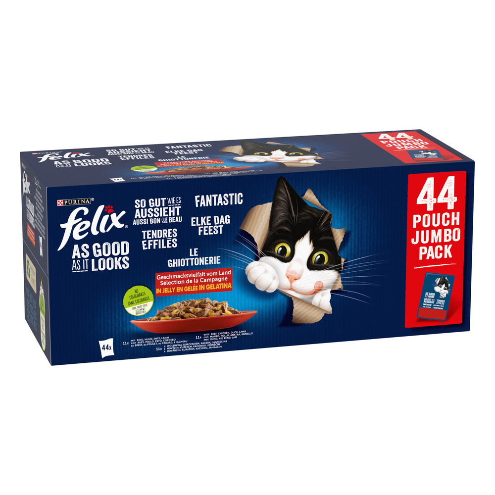 Felix Fantastic MIX smaków w galaretce: 44x85g