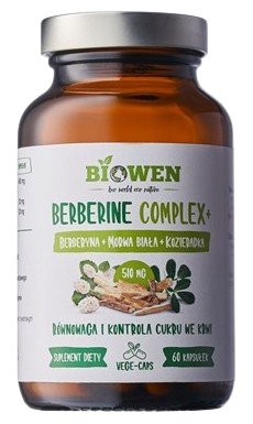 Biowen, Berberine Complex+ 510 mg, Suplement diety, 60 kaps.