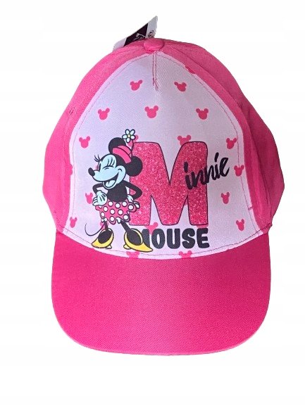 Czapka dziecięca, Myszka Minnie, bejsbolówka dziecięca z daszkiem