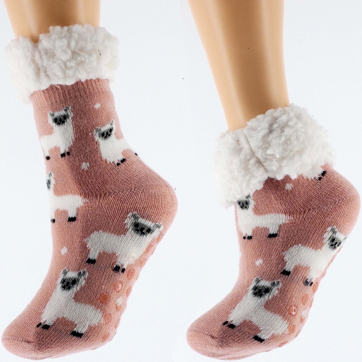 Skarpetki Zimowe Dziecięce Grube Antypoślizgowe 32-35