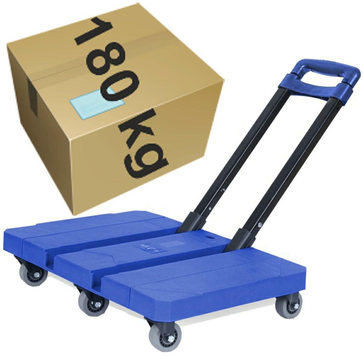 Wózek transportowy składany warsztatowy magazynowy platformowy 180kg FORSAGE