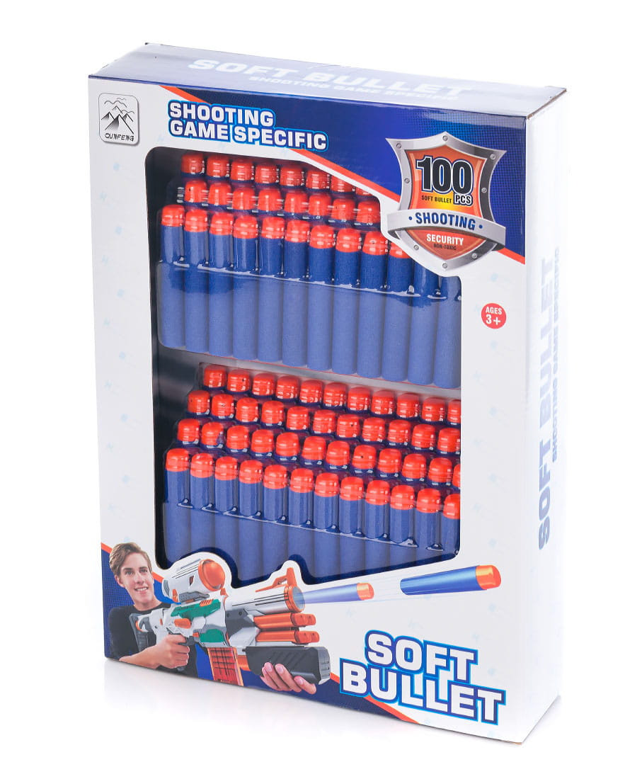 Zestaw 100 strzałek miękkich do wyrzutni NERF