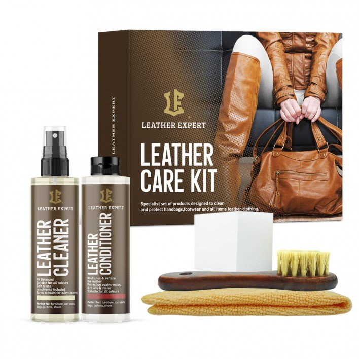 LEATHER EXPERT CARE KIT 2X100ML – ZESTAW DO CZYSZCZENIA I PIELĘGNACJI SKÓRY LE-18-HC2100