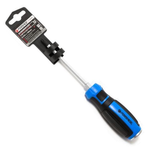 Wkrętak Śrubokręt magnetyczny krzyżakowy krzyżak PH1x100mm stal Cr-V FORSAGE