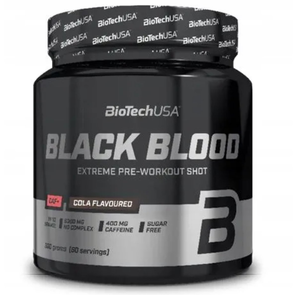 BioTech USA Black Blood CAF+ o smaku cola, Suplement diety, 300g