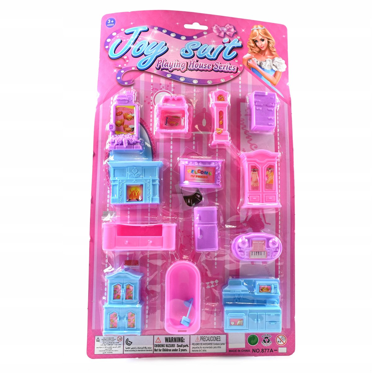 MEBLE DLA LALKI MINI WYPOSAŻENIE DOMKU DLA LALEK KUCHNIA SZAFA WANNA