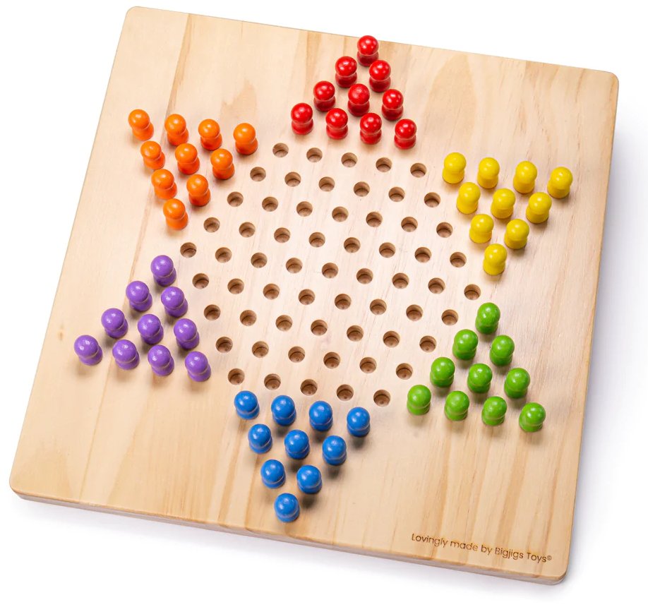 Drewniana gra Chińskie warcaby 34001 Bigjigs