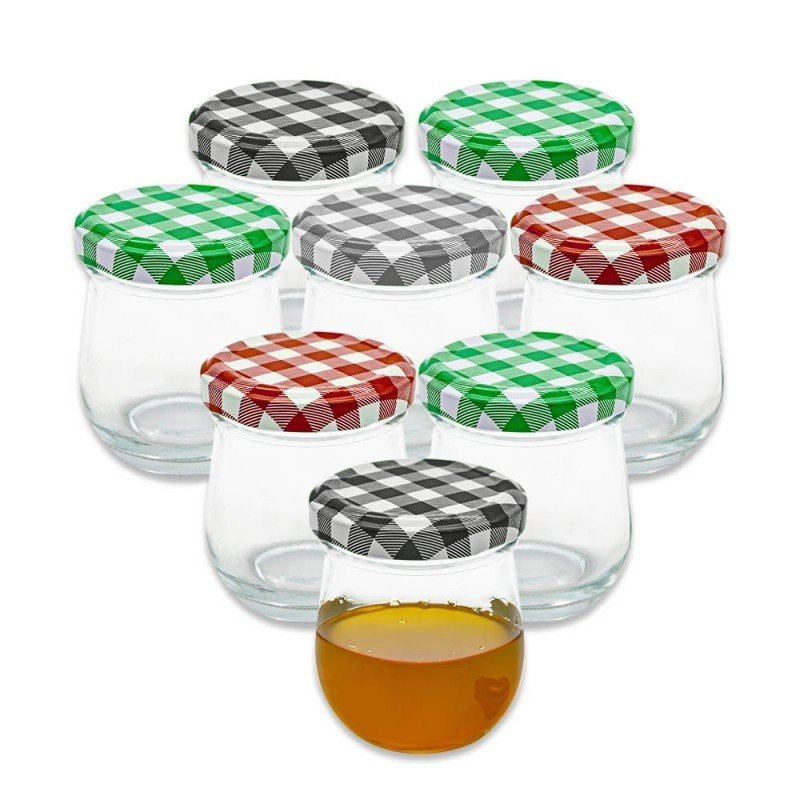 KPL 8 szt słoik szklany baryłka z zakrętką 100ml