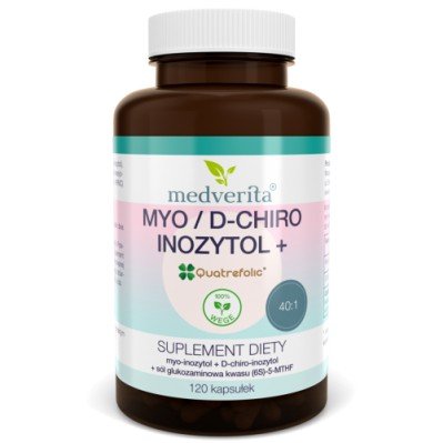 Medverita Myo/D-chiro-Inozytol 40:1, Suplement diety, 120 kapsułek