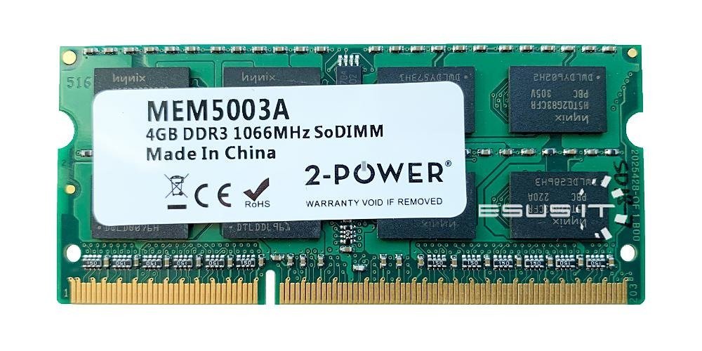 Pamięć RAM 1x 4GB 2-POWER SO-DIMM DDR3 1066MHz PC3-8500 | MEM5003A