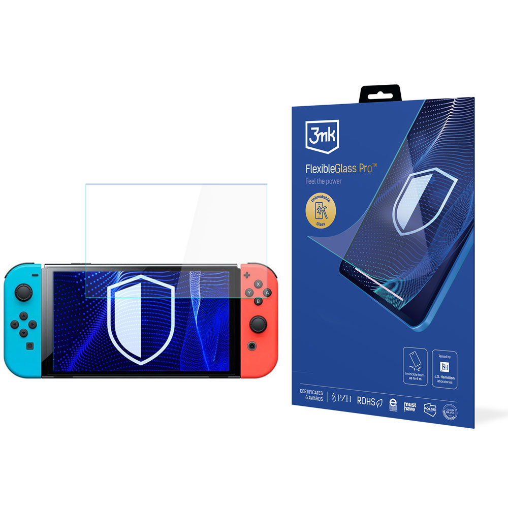 Nietłukące się szkło na ekran Nintendo Switch Oled - 3mk FlexibleGlass Pro