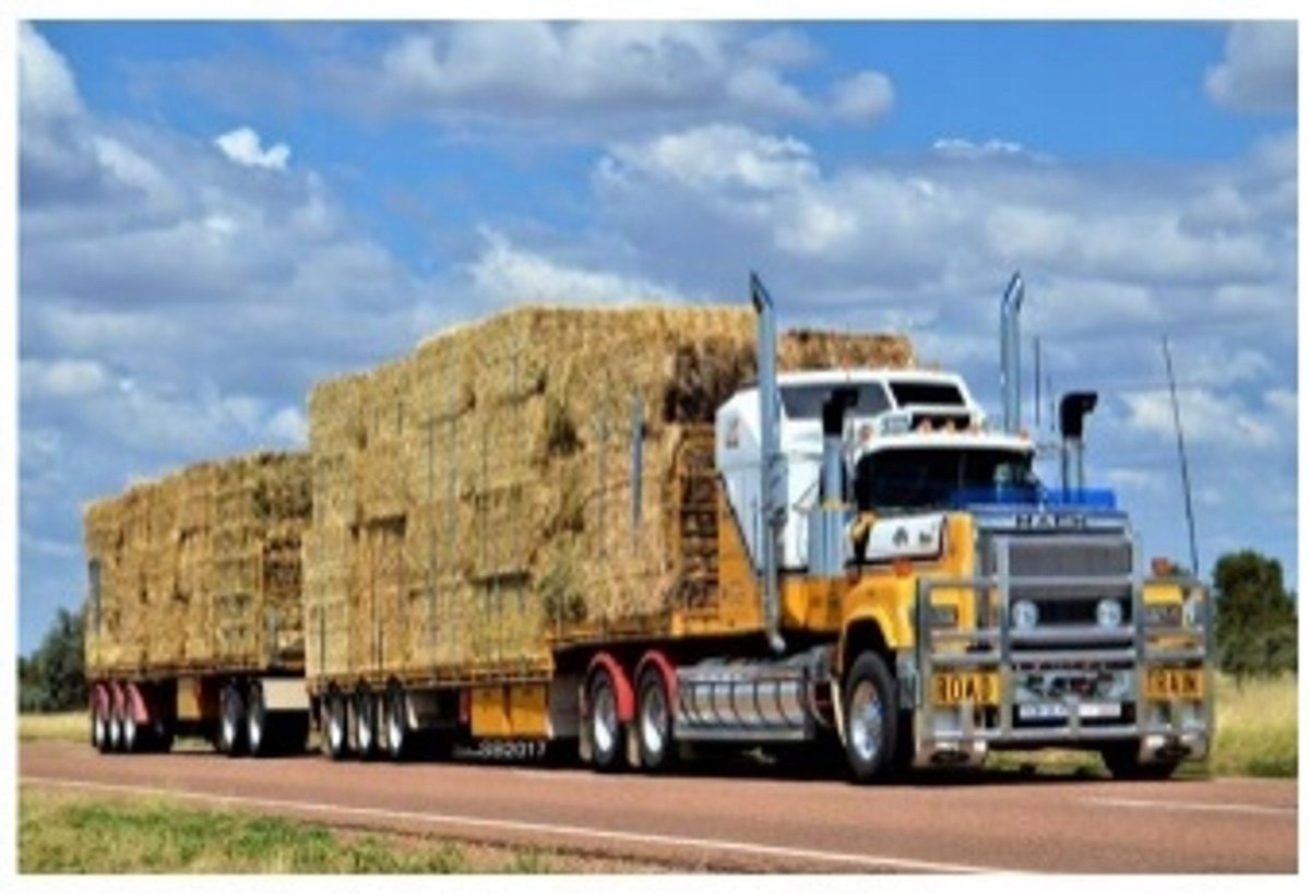 Diamentowa Mozaika Ciężarówka Z Sianem  30x40