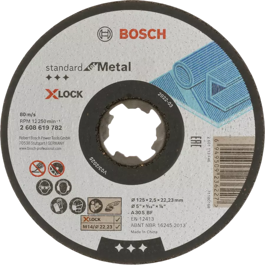 Tarcza do cięcia metalu 125 x 22,23 mm Bosch 2608619782