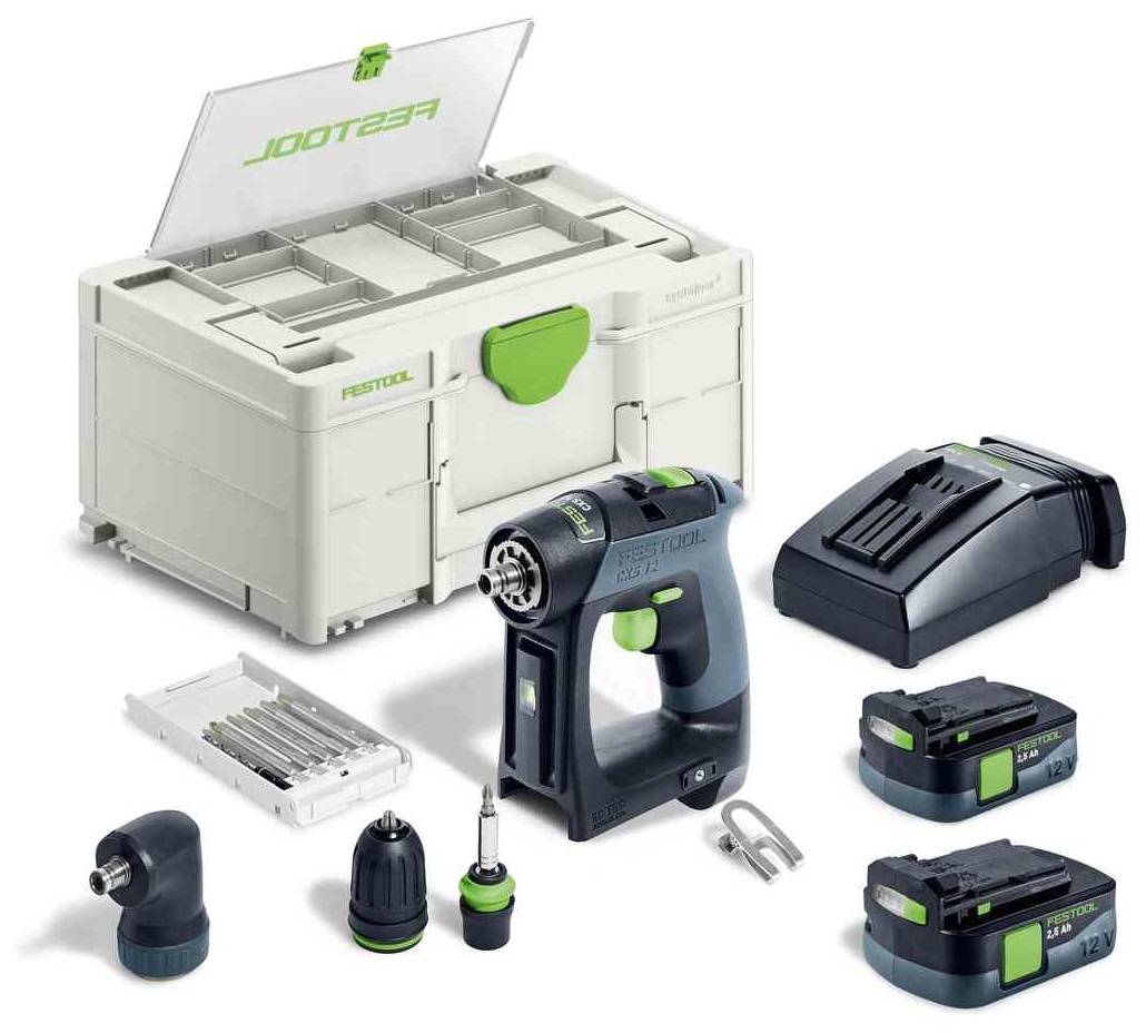 Wiertarko-wkrętarka Festool CXS 12 2.5-Set 576865