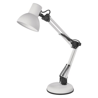 Lampa Biurkowa E27 Lucas 48 cm Biały