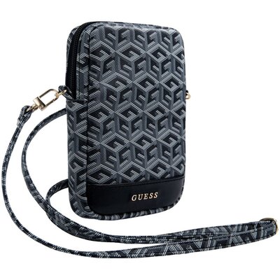 Guess Zip GCube Bottom Stripe - Torebka na telefon (czarny)