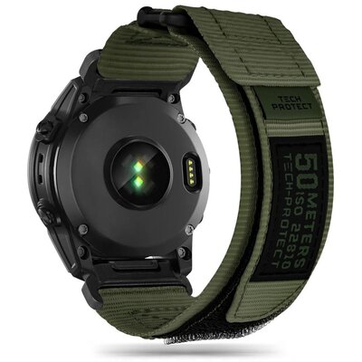 TECH-PROTECT SCOUT PRO PASEK DO GARMIN FENIX 3 / 5X / 3HR / 5X PLUS / 6X / 6X PRO / 7X / 7X PRO - MILITARY GREEN
