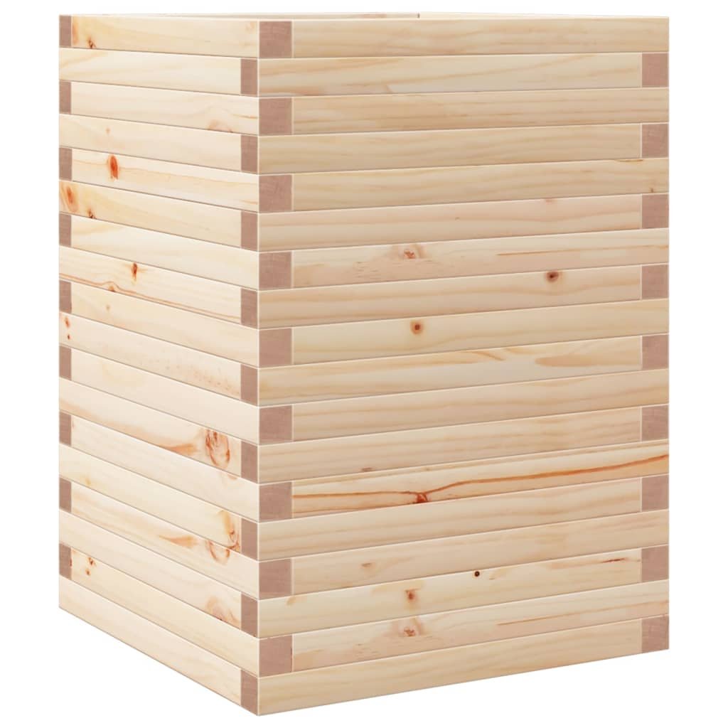 vidaXL Donica ogrodowa, 50x50x68,5 cm, lite drewno sosnowe