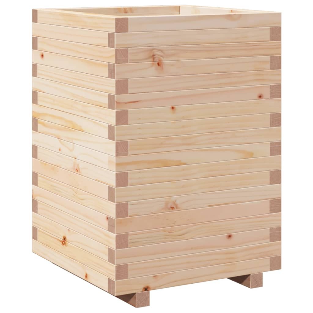 vidaXL Donica ogrodowa, 50x50x72,5 cm, lite drewno sosnowe