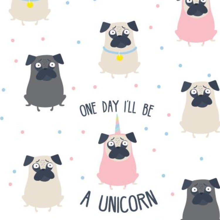 LA MILLOU KOŁDRA BAWEŁNIANA - M - DOGGY UNICORN