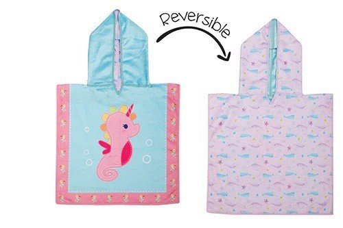 FlapJack Poncho Kąpielowe dla dzieci Narwal/Konik Morski UPF50+S
