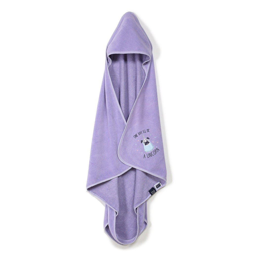 LA MILLOU RĘCZNIK BAMBOO - S - PURPLE DOGGY UNICORN